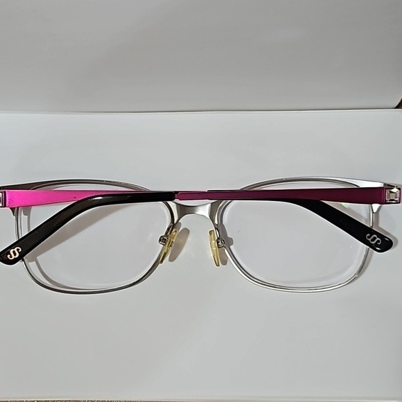 Sensaya SYFA30 Fushia Half Rim Cat Eye Metal Prescription Glass Frames 54-16-140 - Picture 2 of 7